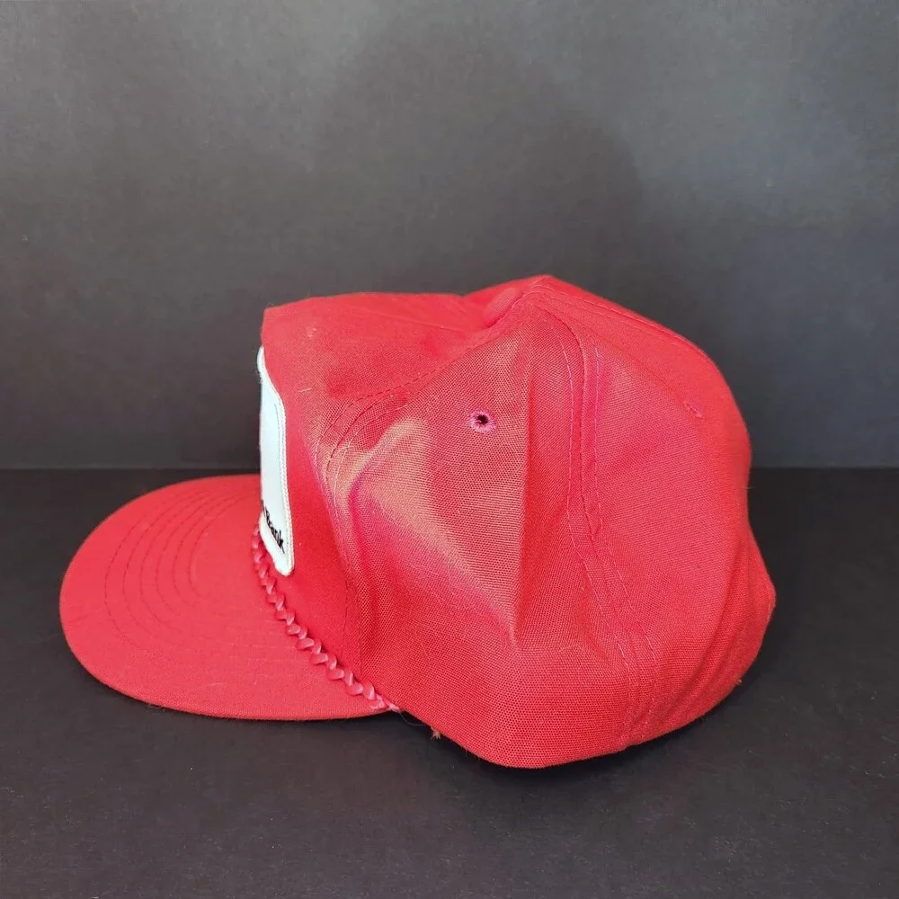 Vintage Beatrice National Bank Patch Snapback Rope Trim Mesh Trucker Hat